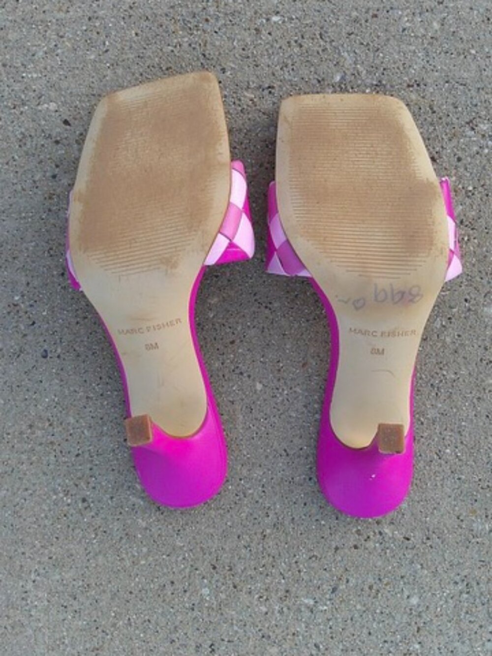 Marc Fischer Pink checker pumps size 8 M - Picture 10 of 14